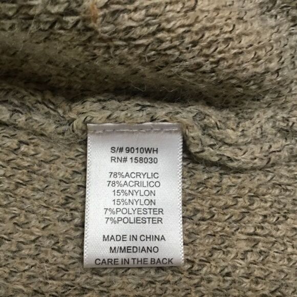 NWOT. Heathered Grey and Tan Soft Knit Duster Women’s Size M from Love Tree - Picture 8 of 10